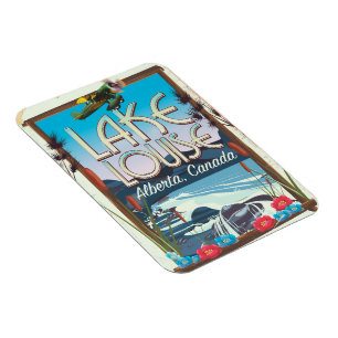 Íman poster de viagens Lake Louise, Alberta Canada