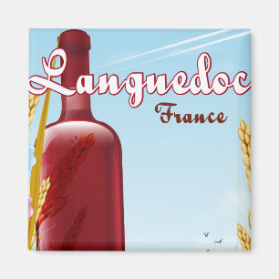 Íman poster de viagens Languedoc França