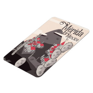 Íman Poster de viagens Mérida México