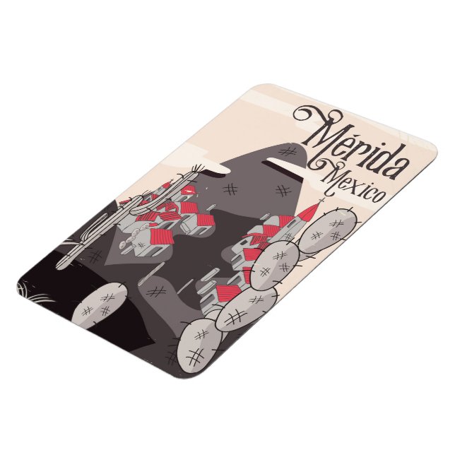 Íman Poster de viagens Mérida México (Left Side)