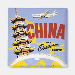 Íman Poster de viagens Para Northwest Orient Airlines