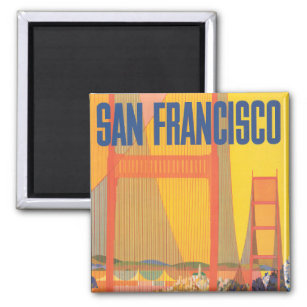 Íman Poster de viagens Para Voar Twa Para São Francisco