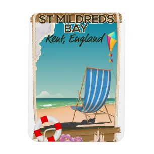 Íman poster de viagens Rua Mildreds Bay Kent England