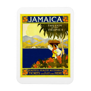 Íman Poster de Viagens vintage da Jamaica