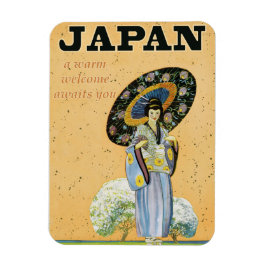 Íman Poster de Viagens vintage japonês