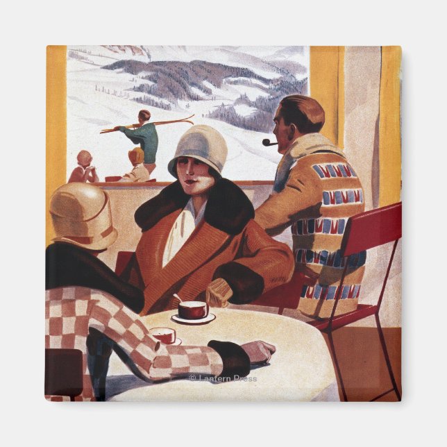 Íman Poster do Descida Club (Frente)