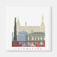 Poster do horizonte do Luxemburgo