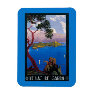 Íman Poster do promocional do viagem de Garda do lago