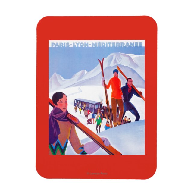 Íman POSTER do Promocional ferroviário PLM (Vertical)