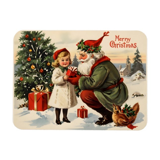 Íman poster natal vintage (Horizontal)