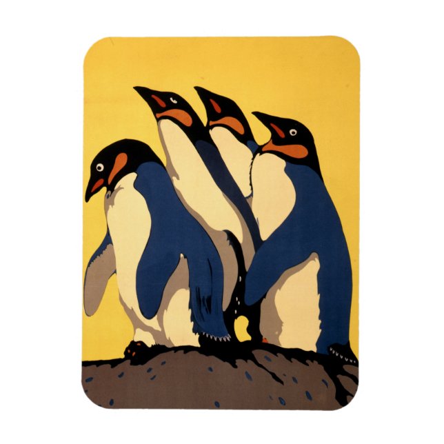 Íman Poster Para O Transporte De Metrô Para O Zoológico (Vertical)