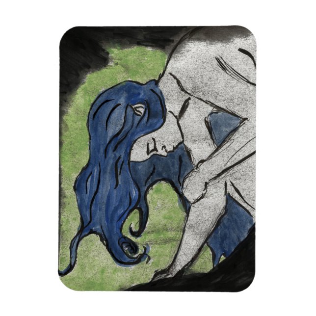 Íman Poster pintado pelo vento (Vertical)