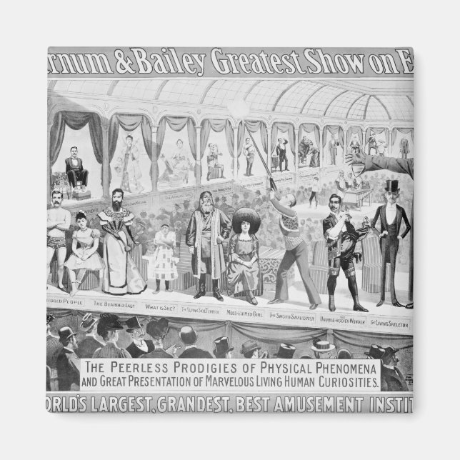 Íman Poster publicando: 'Barnum e Bailey (Frente)