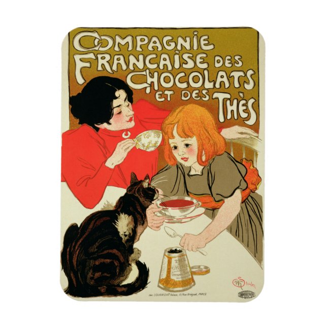 Íman Poster Publicidade da Companhia Francesa de Chocol (Vertical)