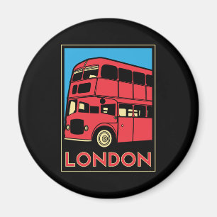 Íman poster retro do art deco de Londres westminster