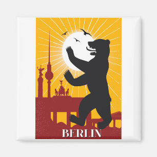 Íman Poster vintage de Berlim