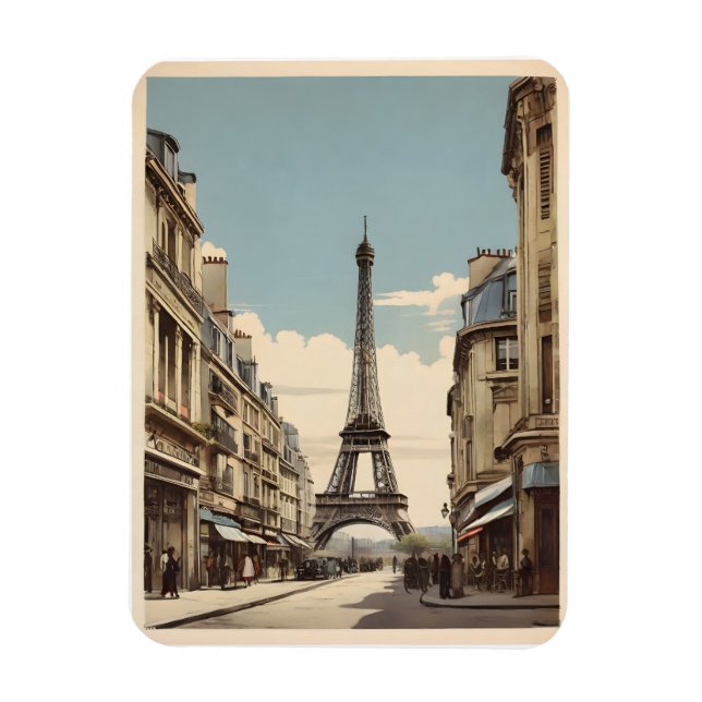 Íman Poster vintage de Paris (Vertical)