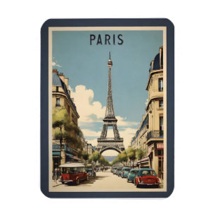 Íman Poster vintage de Paris