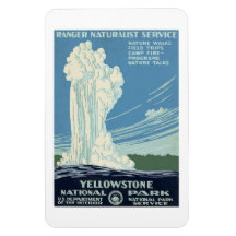 poster vintage do Parque Yellowstone,