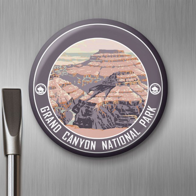 Íman Poster vintage Grand Canyon (Custom Magnet)