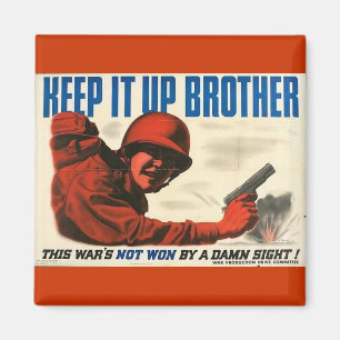 Íman Poster vintage WWII