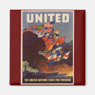 Íman Poster vintage WWII