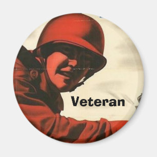 Íman Poster vintage WWII
