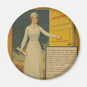 Íman poster WI 1917 Ser Uma Enfermeira Treinada