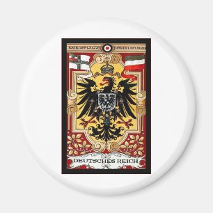 Íman Poster WW1 alemão do vintage do ~ do Reich de