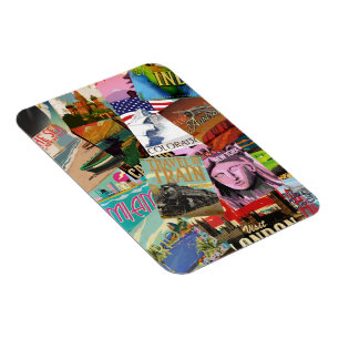 Íman Posters de viagens vintage