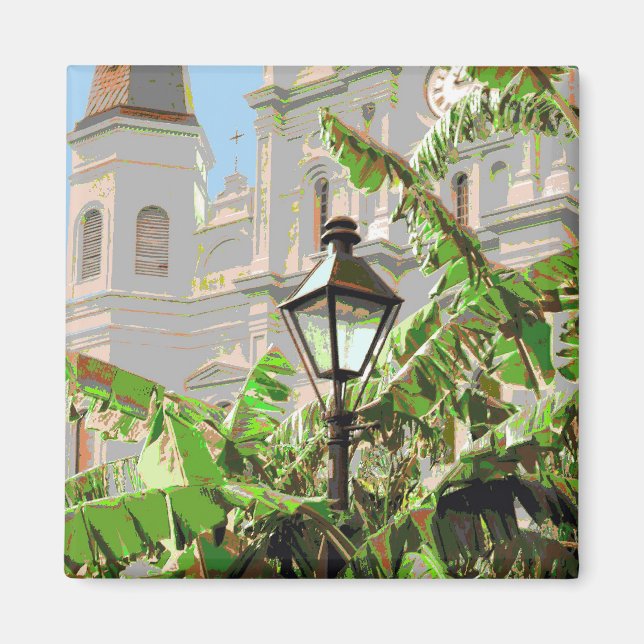 Íman Posto Lâmpada de Jackson Square (Frente)