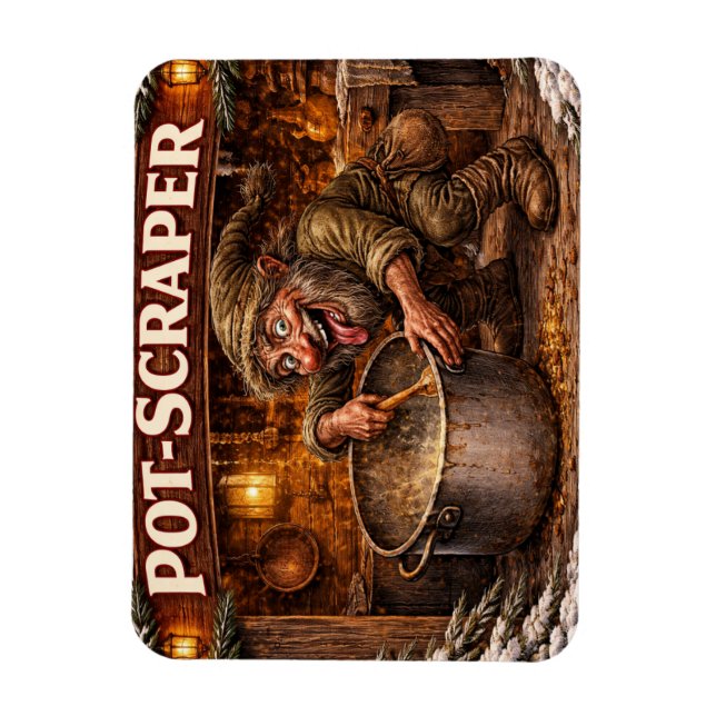 Íman Pot Scraper Icelandic Yule Lad  (Vertical)