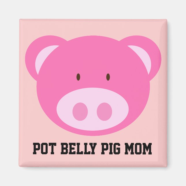 Íman Pote Belly Pig Mãe (Frente)