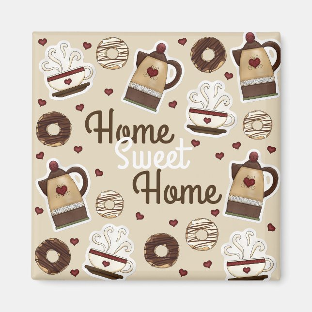 Íman Pote de café e taça (Frente)