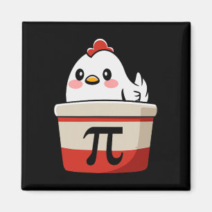 Íman Pote de frango Torta Engraçada Matemática Pover Pu