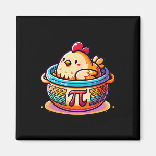 Íman Pote De Galinha Pi Engraçado Pi Day Math