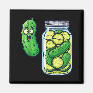 Íman Pote de Pepino Chocado Meme Engraçado Humor Alimen