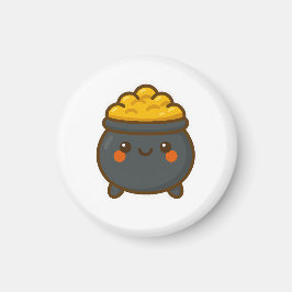 Íman Pote Kawaii do Dourado