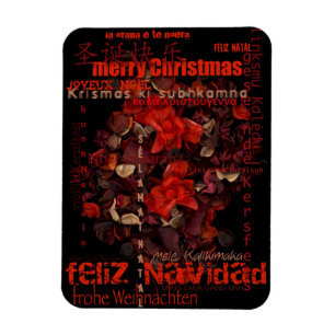 Íman Potpourri World Christmas Navidad Noel P Magnet