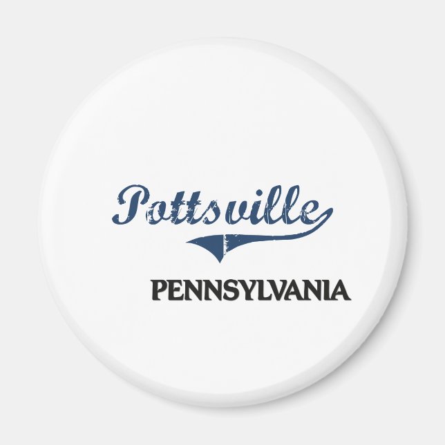 Íman Pottsville Pennsylvania City Classic (Frente)