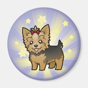 Íman Pouco yorkshire terrier da estrela (cabelo curto &