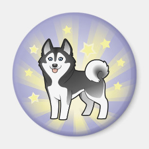 Íman Poucos rouco Siberian da estrela/Malamute do