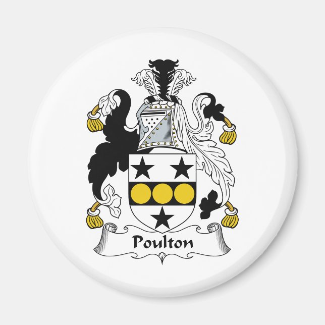 Íman Poulton Family Crest (Frente)