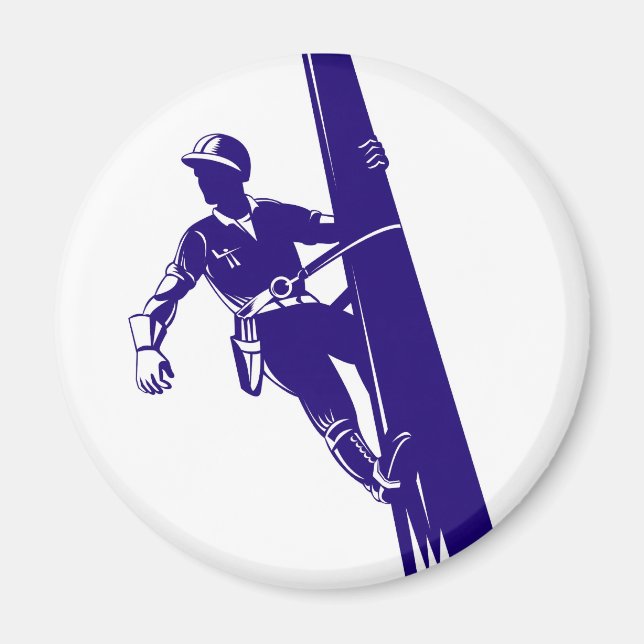 Íman Power Lineman Electronics Worker (Frente)