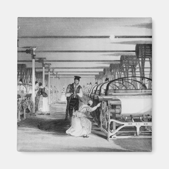 Íman Power Loom Weaving, gravado por J. Tingle, 1835 (Frente)