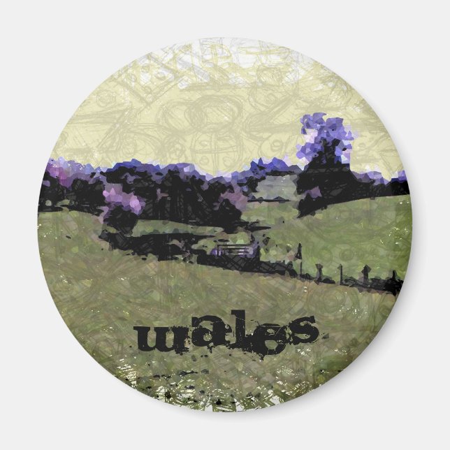 Íman Powys Doodle (Frente)