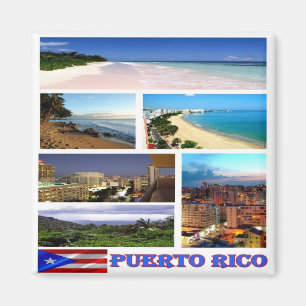 Íman PR - Porto Rico - Mosaico - Colagem