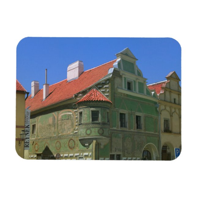 Íman Praça da cidade velha rodeada por casas Renascenti (Horizontal)