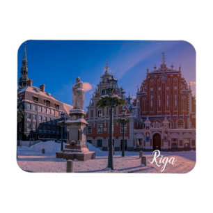 Íman Praça da Prefeitura de Riga na Praça de inverno