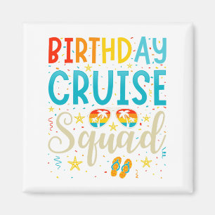 Íman Praça das Férias Cruzadas de Birthday Cruise Squad